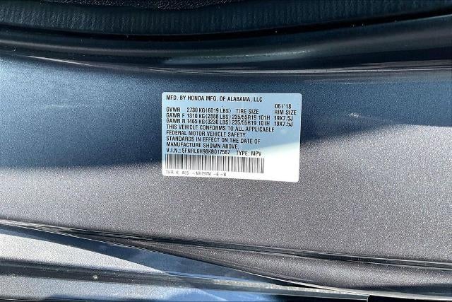 2019 Honda Odyssey Elite