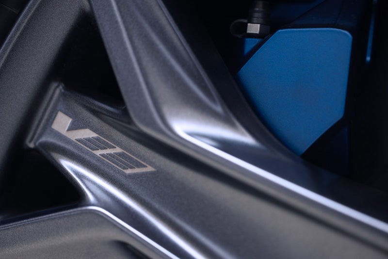 Close-up of the 2026 OPTIQ-V Brembo Performance Front Brakes | Heritage Cadillac in Morrow GA